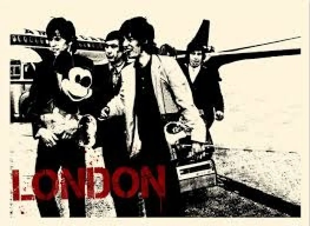 Siebdruck Mr. Brainwash - Rolling Home