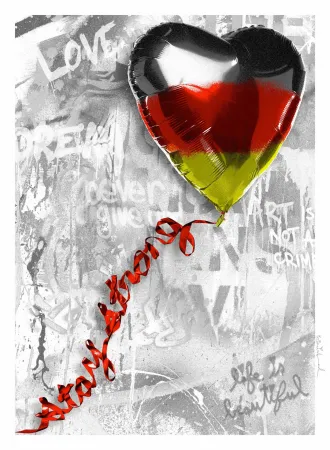 Siebdruck Mr. Brainwash - Stay Strong | Germany