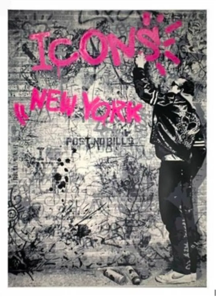 Siebdruck Mr Brainwash - The Wall (Pink), 2012 