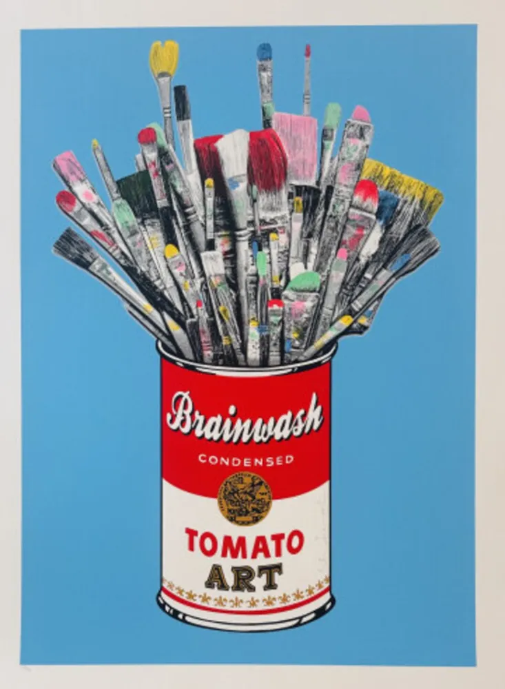 Siebdruck Mr Brainwash - Tomato Pop (Blue)