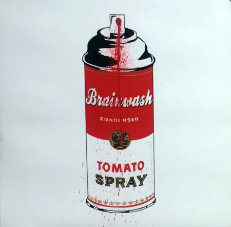 Siebdruck Mr Brainwash - Tomato Spray Can