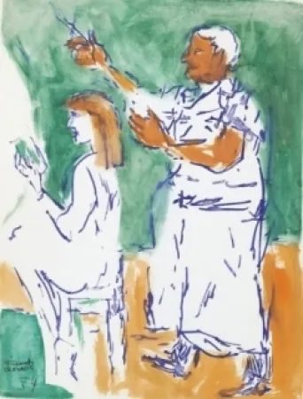 Keine Technische Mualla - Femme chez le coiffeur