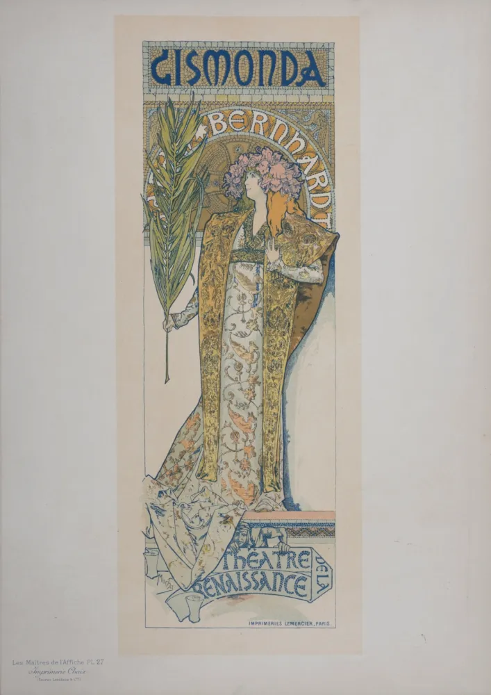 Lithographie Mucha - Gismonda - Les Maitres de L’Affiche, 1896