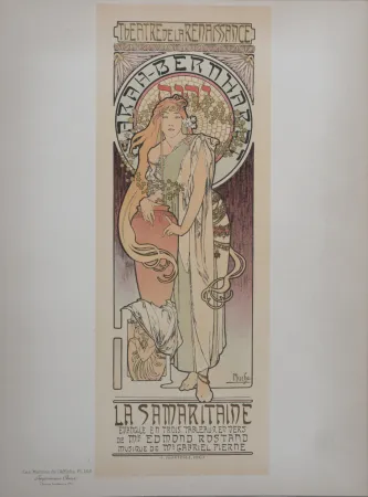 Lithographie Mucha - La Samaritaine (Sarah Bernhardt), Les Maitres de L’Affiche, 1899
