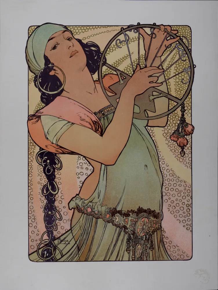 Lithographie Mucha - Salomé