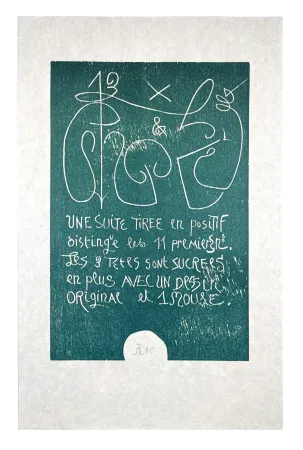 Holzschnitt Müller - 13 FOIS ELLE ET MOI - COLOPHON I