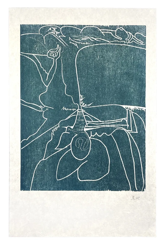 Holzschnitt Müller - 13 FOIS ELLE ET MOI - LANGUE