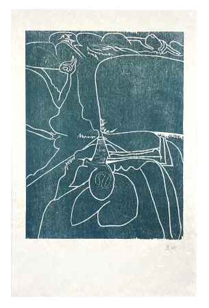 Holzschnitt Müller - 13 FOIS ELLE ET MOI - LANGUE