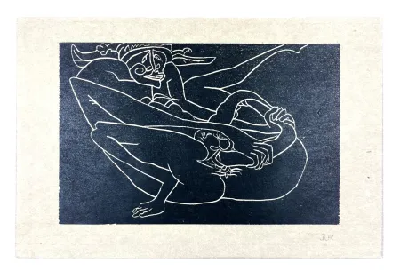 Holzschnitt Müller - 13 FOIS ELLE ET MOI - PAZZO