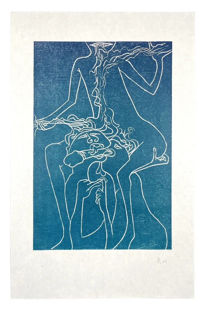 Holzschnitt Müller - 13 FOIS ELLE ET MOI - SOEURS