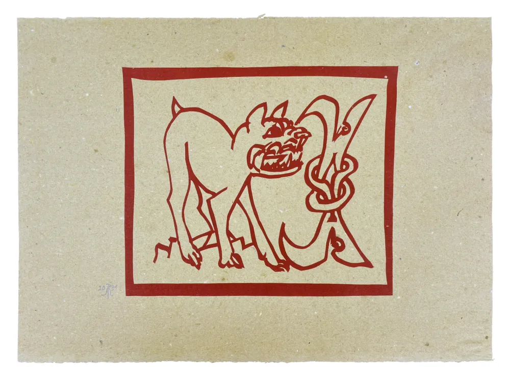 Holzschnitt Müller - CERBÈRE