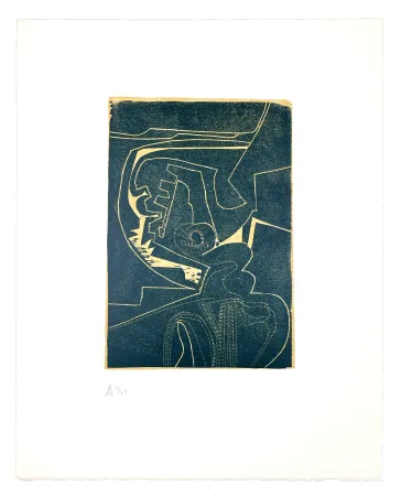 Holzschnitt Müller - LIGNES MALIGNES - NOCTURNE 