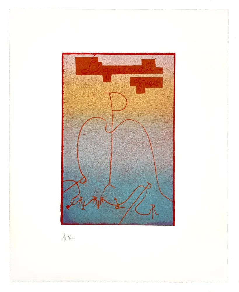 Holzschnitt Müller - LIGNES MALIGNES - TITRE