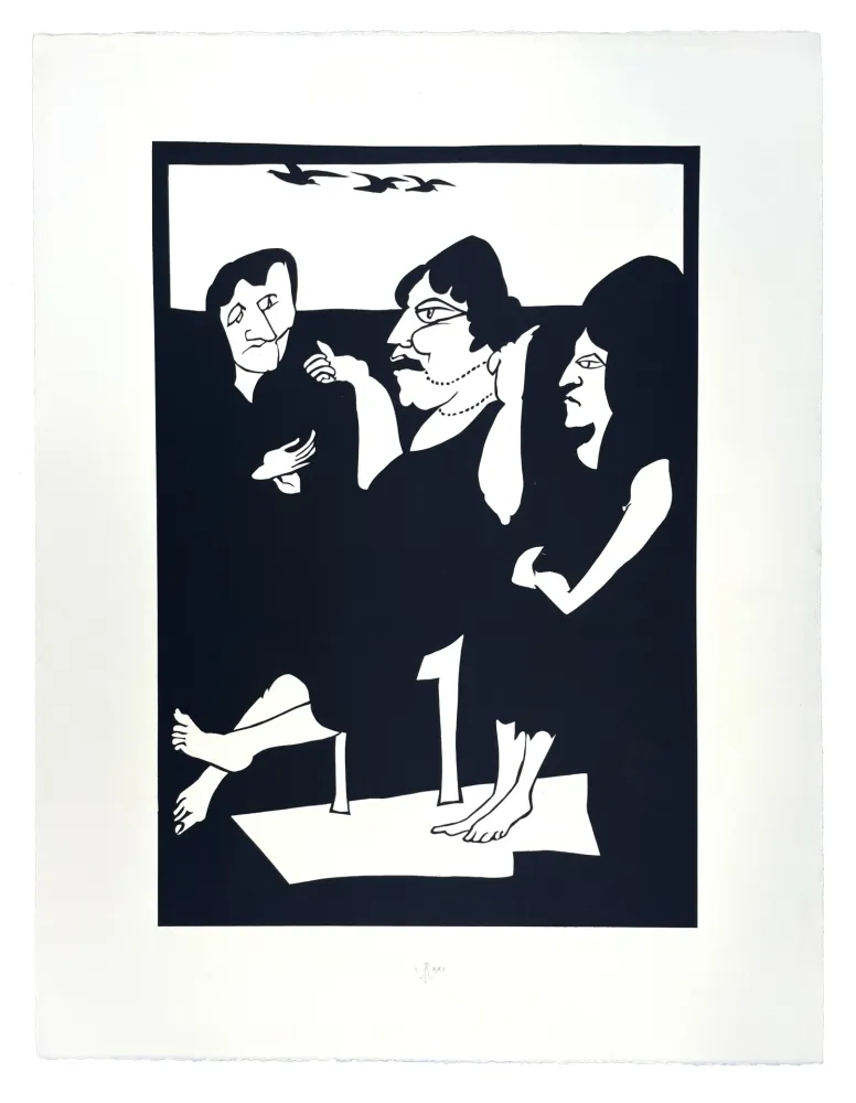 Holzschnitt Müller - TROIS GRÂCES