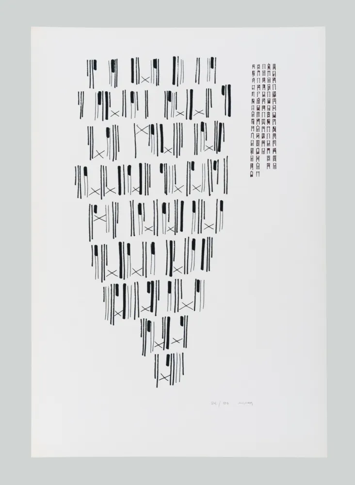 Siebdruck Munari - Scritture illegibili di popoli sconosciuti