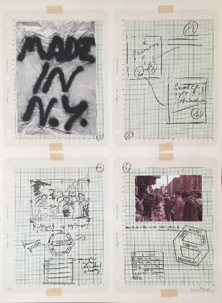 Lithographie Muntadas - Made in N.Y.