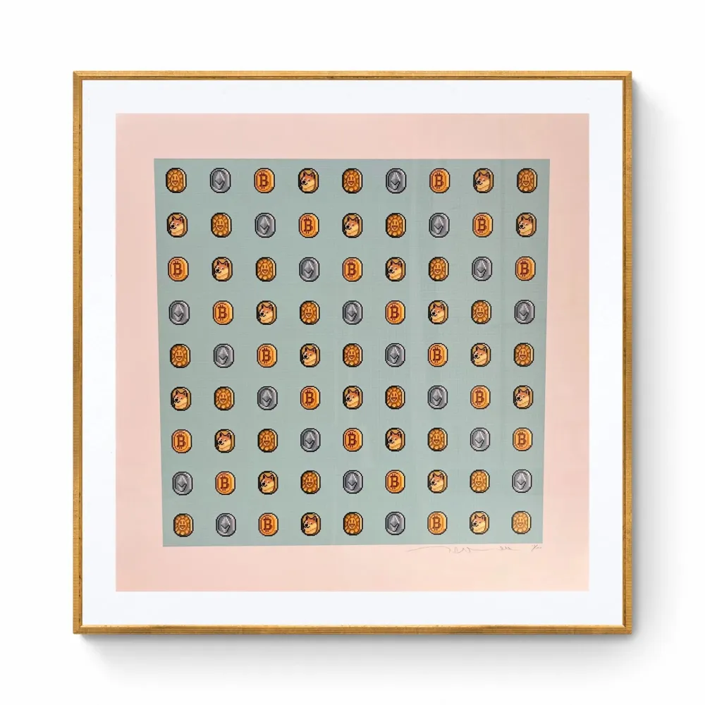 Siebdruck Murakami - COIN and other Cryptocoins