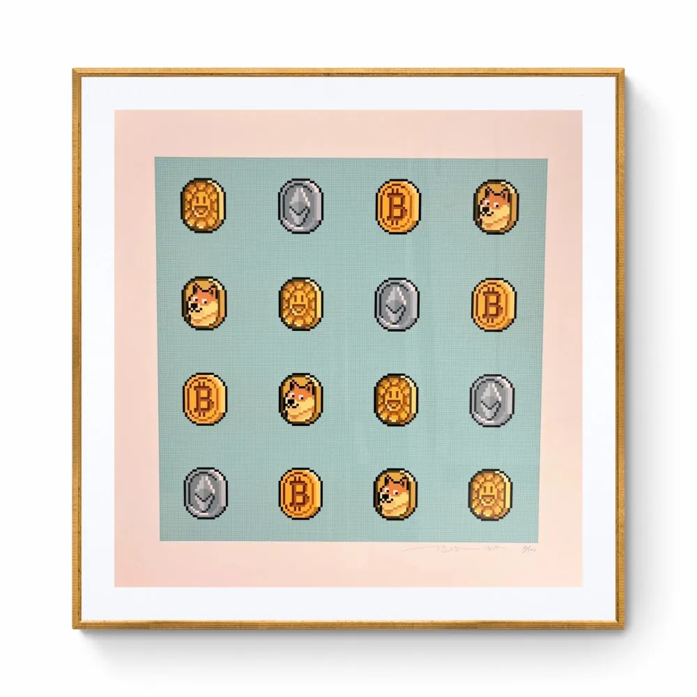 Siebdruck Murakami - COIN and other Cryptocoins