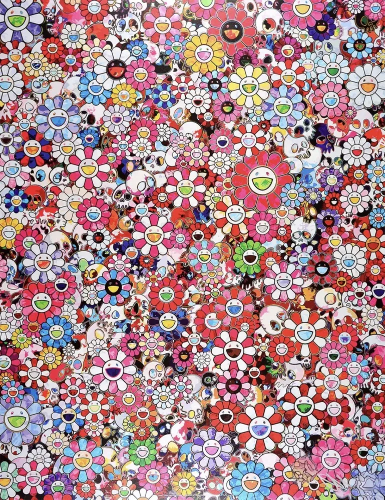 Lithographie Murakami - Dazzling circus: Embrace peace and darkness within thy heart