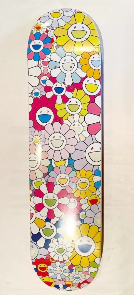 Siebdruck Murakami - Flowers Skate Deck
