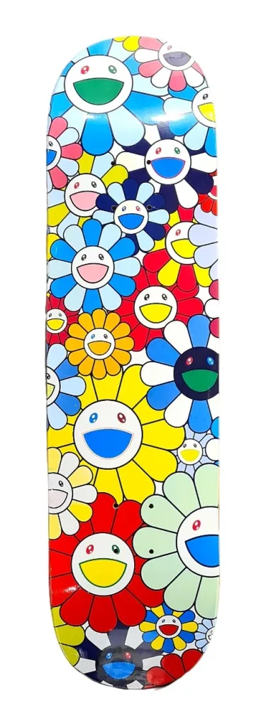 Siebdruck Murakami - Flowers Skate Deck