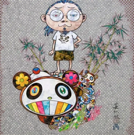 Siebdruck Murakami - I Met A Panda Family