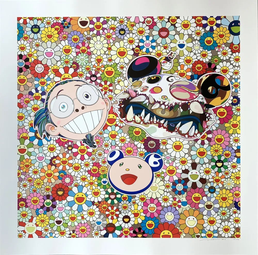Siebdruck Murakami - Me and Double DOB