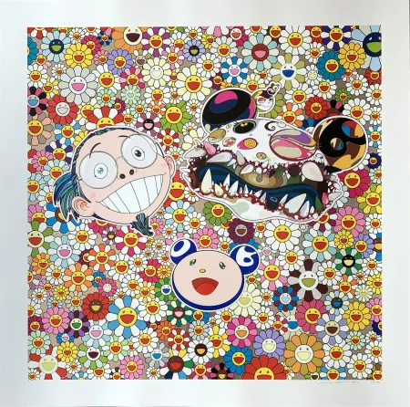 Siebdruck Murakami - Me and Double DOB