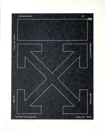 Siebdruck Murakami - Memento Mori Stone Black