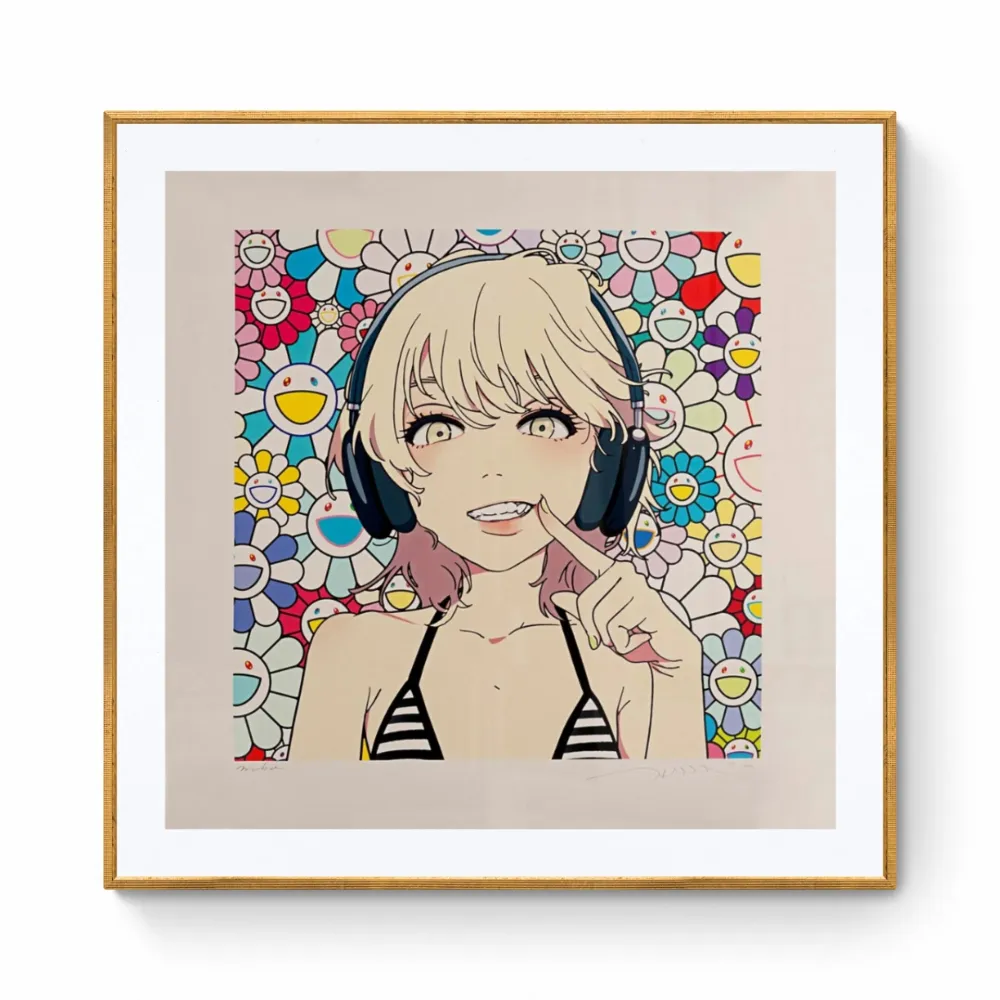 Siebdruck Murakami - Smile_01 w M.F