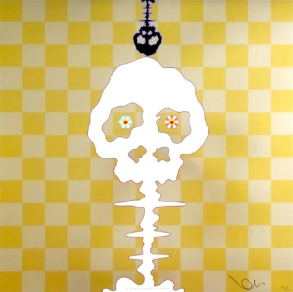 Lithographie Murakami - Time Bokan - Gold