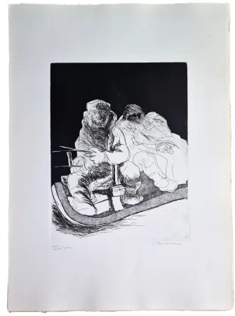 Radierung Murer - Ghe rivarem a baita?