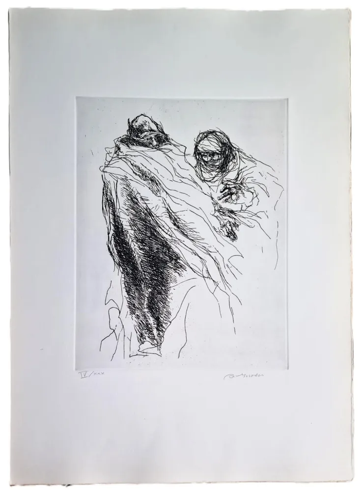 Radierung Murer - Ghe rivarem a baita?