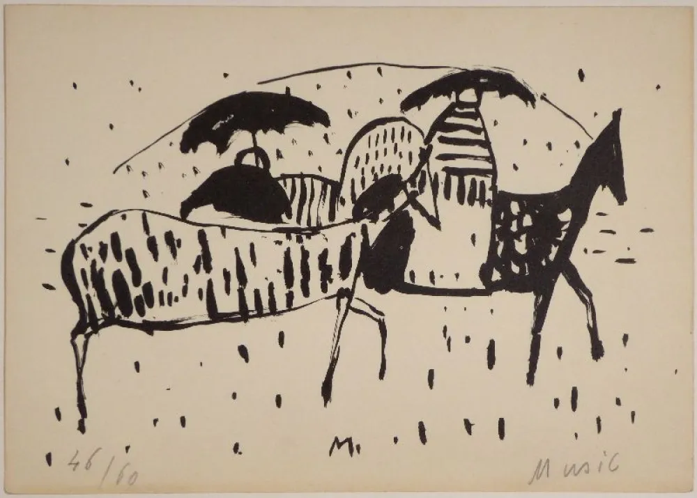 Lithographie Music - Cavallini