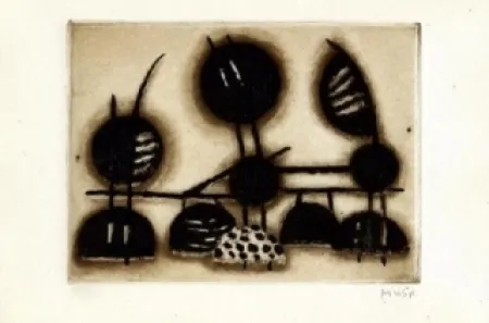 Radierung Und Aquatinta Music - Fischkörbe in Chioggia 