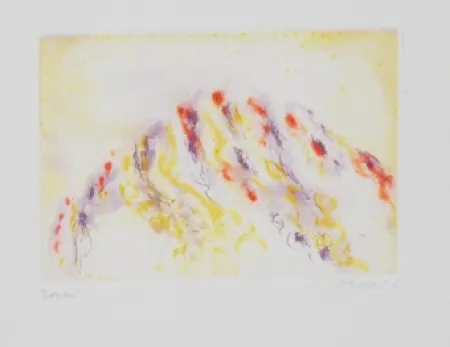 Radierung Und Aquatinta Music - La terre ecrit la terre