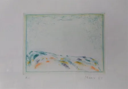 Kaltnadelradierung Music - La terre ecrit la terre