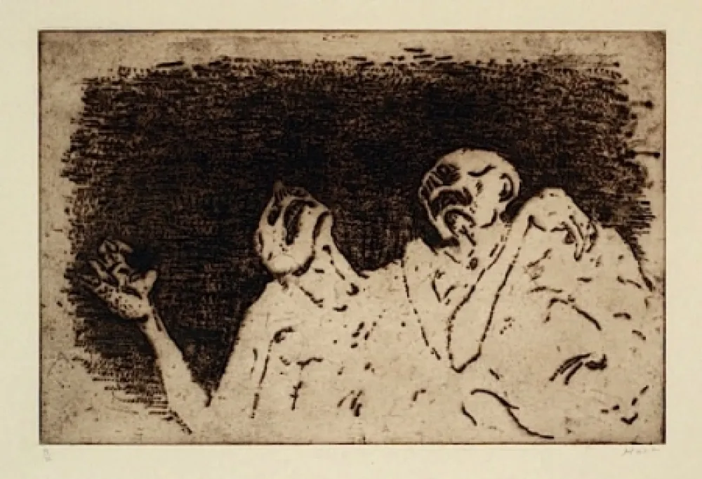 Kaltnadelradierung Music - Nous ne sommes pas les derniers