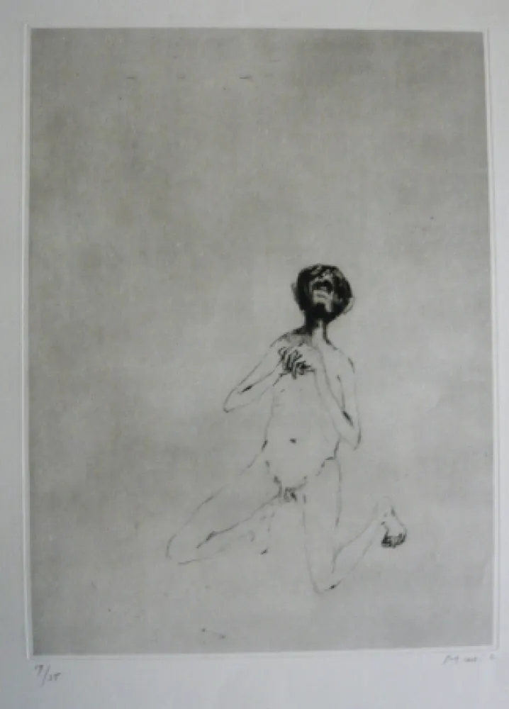 Kaltnadelradierung Music - Nous ne sommes pas les derniers