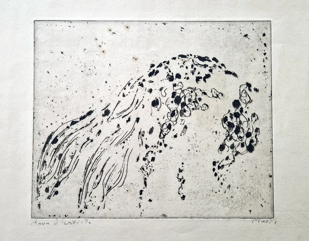 Radierung Music - Point de repère