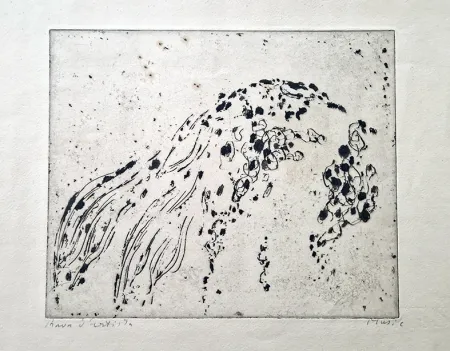 Radierung Music - Point de repère