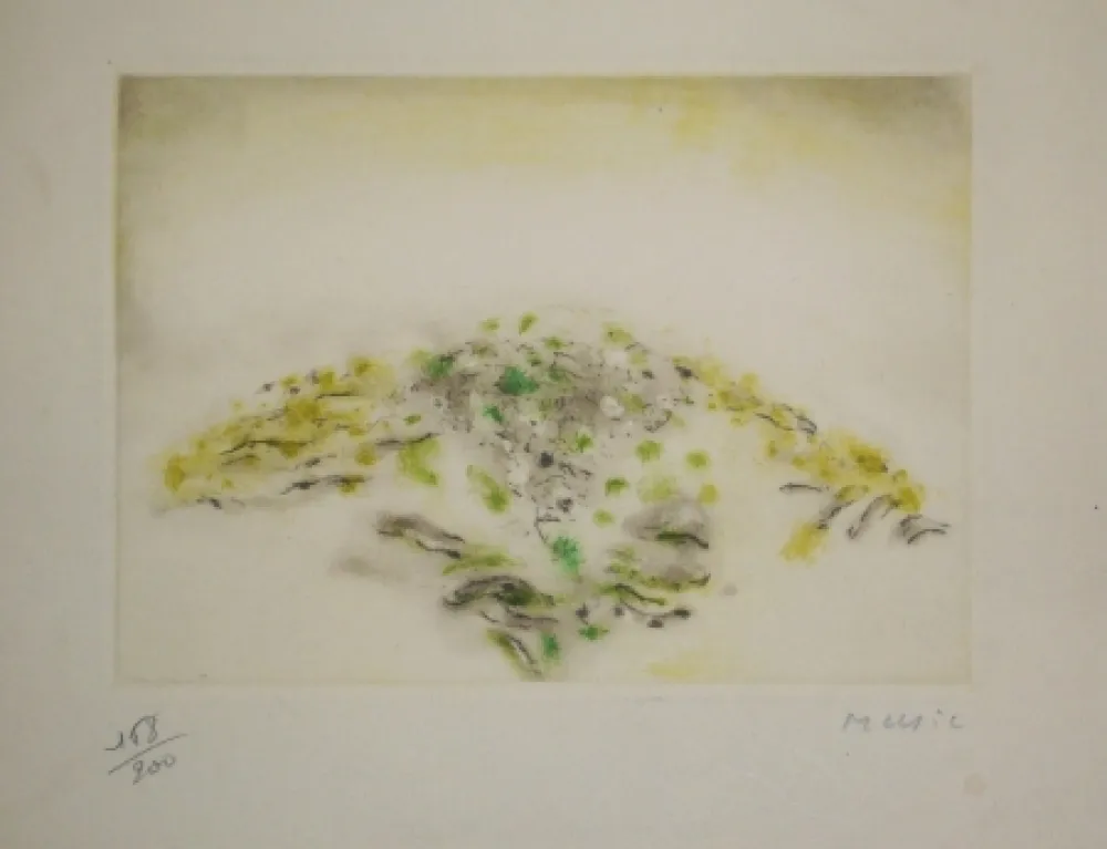 Radierung Und Aquatinta Music - Voeux Lacourière 1966