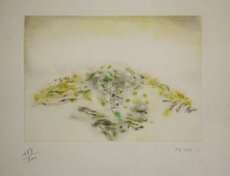 Radierung Und Aquatinta Music - Voeux Lacourière 1966