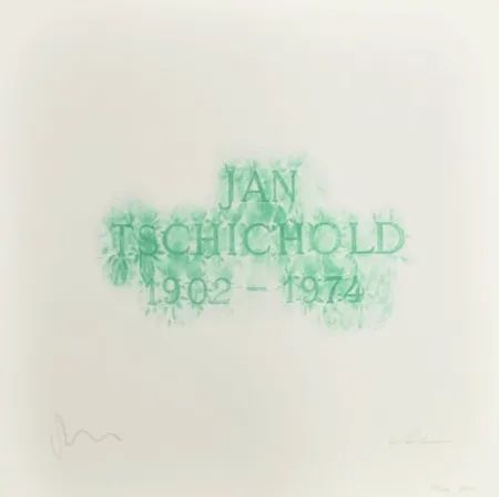 Lithographie Myles - A History of Type Design / Jan Tschichold, 1902-1974 (Berzona, Switzerland)