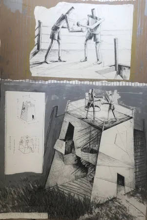 Radierung Nagel - Sans titre 1