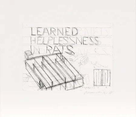 Radierung Nauman - Learned Helplessness from Rats