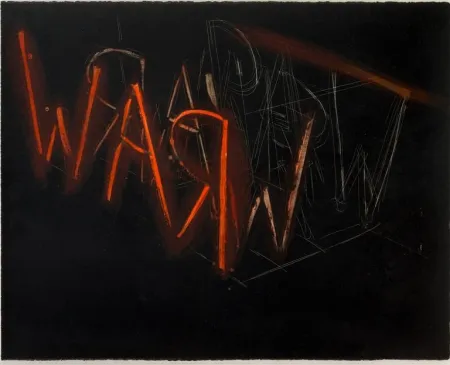 Lithographie Nauman - Raw War