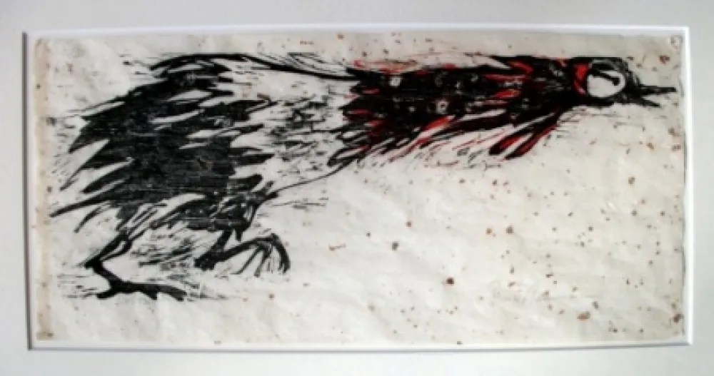 Holzschnitt Nauman - Rooster