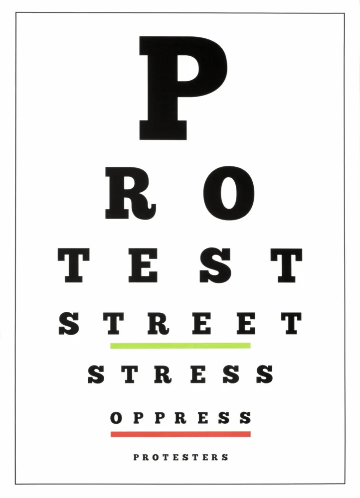 Lithographie Navarro - Carta visual (Protest)
