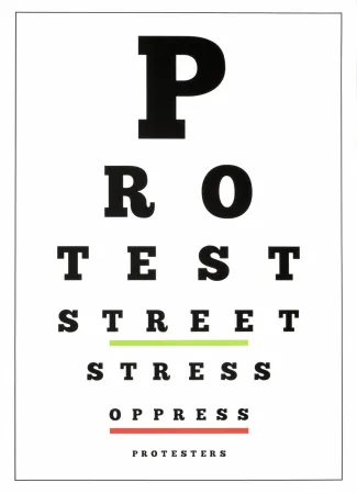 Lithographie Navarro - Carta visual (Protest)